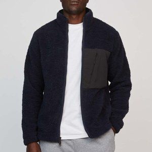 Hill City | Men's Navy Hydro Pile Fleece Jacket Size M